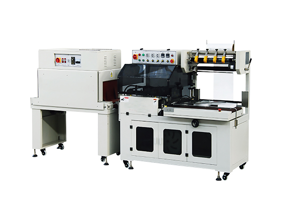 Automatic L-type sealing and cutting shrink packaging machine